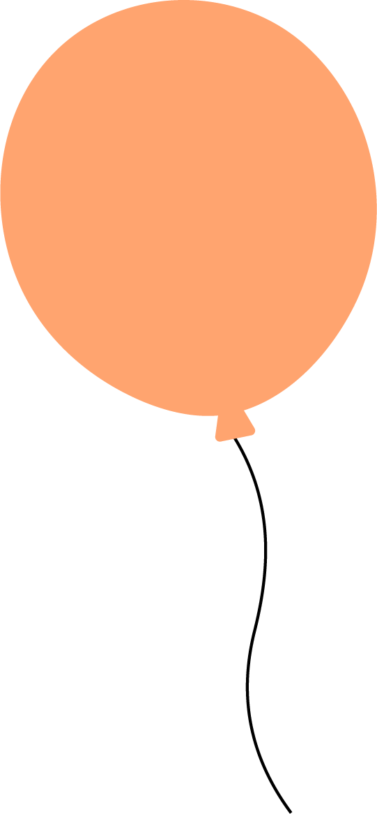 オレンジの風船